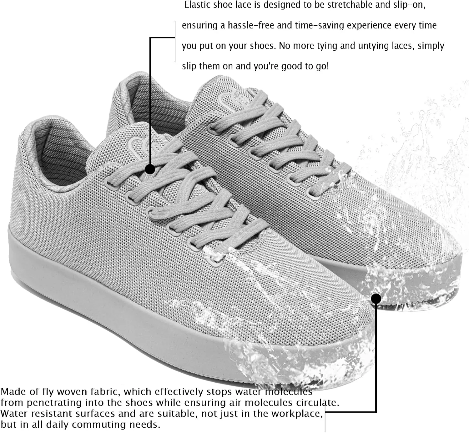 Fashion Sneakers,Lightweight Breathable Slip on Loafers,Training Shoes for Men Women, Comfortable Lace-up Unisex Mesh Flats Shoes, Casual Waterproof Walking Shoes, Low Top Shoes for Travel