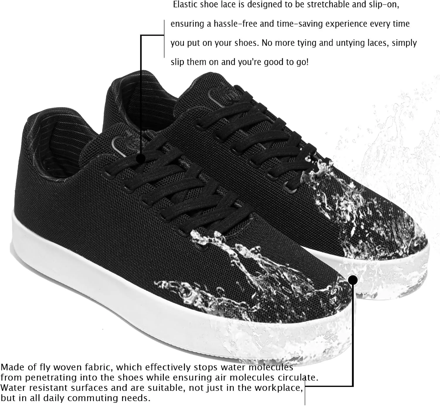Fashion Sneakers,Lightweight Breathable Slip on Loafers,Training Shoes for Men Women, Comfortable Lace-up Unisex Mesh Flats Shoes, Casual Waterproof Walking Shoes, Low Top Shoes for Travel