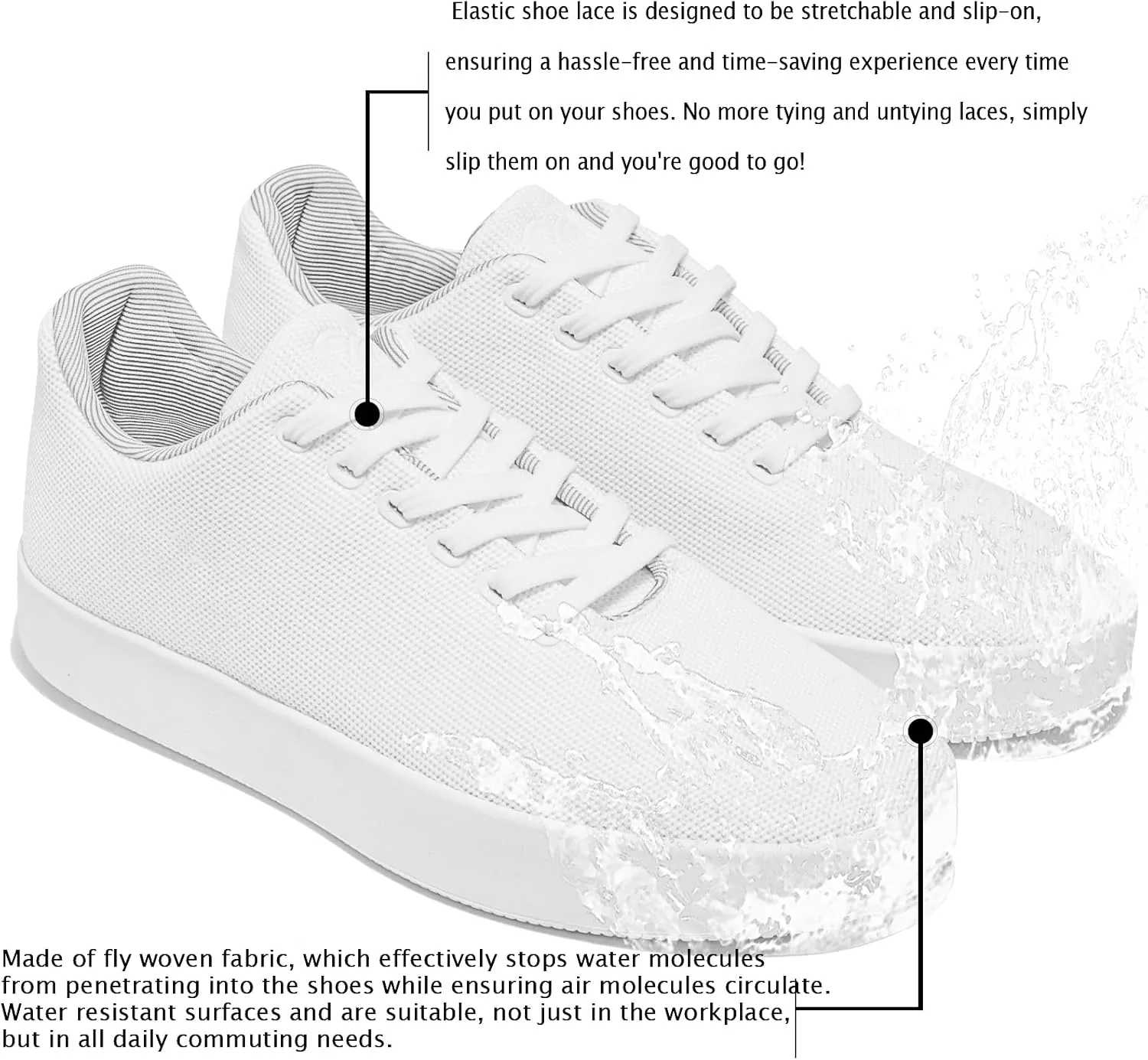Fashion Sneakers,Lightweight Breathable Slip on Loafers,Training Shoes for Men Women, Comfortable Lace-up Unisex Mesh Flats Shoes, Casual Waterproof Walking Shoes, Low Top Shoes for Travel