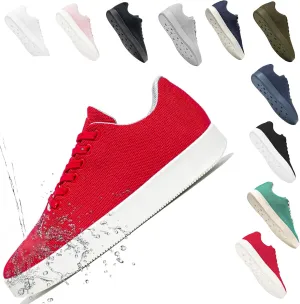 Fashion Sneakers,Lightweight Breathable Slip on Loafers,Training Shoes for Men Women, Comfortable Lace-up Unisex Mesh Flats Shoes, Casual Waterproof Walking Shoes, Low Top Shoes for Travel