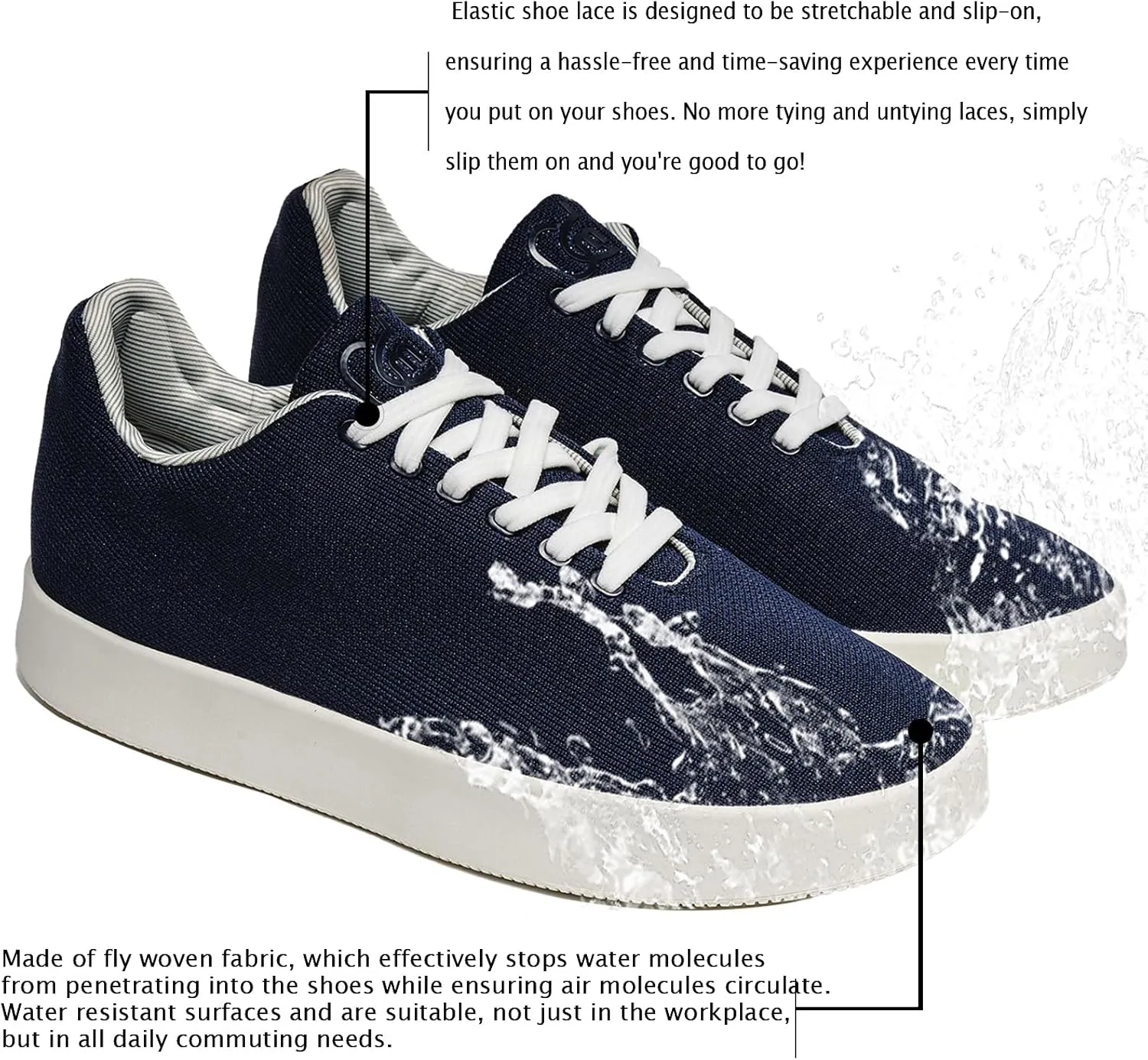 Fashion Sneakers,Lightweight Breathable Slip on Loafers,Training Shoes for Men Women, Comfortable Lace-up Unisex Mesh Flats Shoes, Casual Waterproof Walking Shoes, Low Top Shoes for Travel