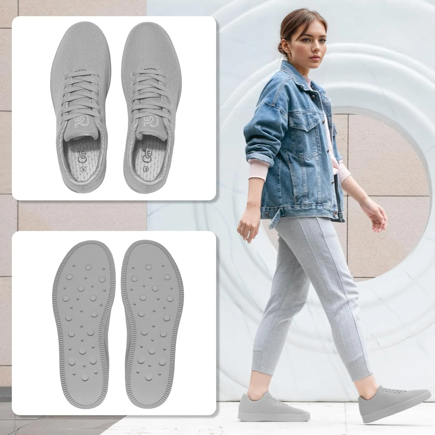 Fashion Sneakers,Lightweight Breathable Slip on Loafers,Training Shoes for Men Women, Comfortable Lace-up Unisex Mesh Flats Shoes, Casual Waterproof Walking Shoes, Low Top Shoes for Travel