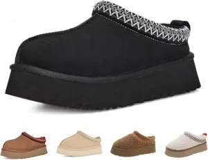 Fashion Winter Shaggy Platform Boots Children's Ankle Boots Little Kids Big Kids Wool Lined Slippers Girls Boys Warm Outdoor Indoor Home Anti-slip Trendy Mini Boots