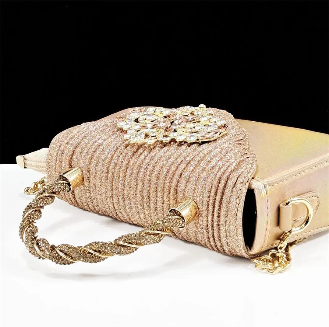 Fish Scale Texture Wedding Sandals Bag African Designer Women’s Party Set
