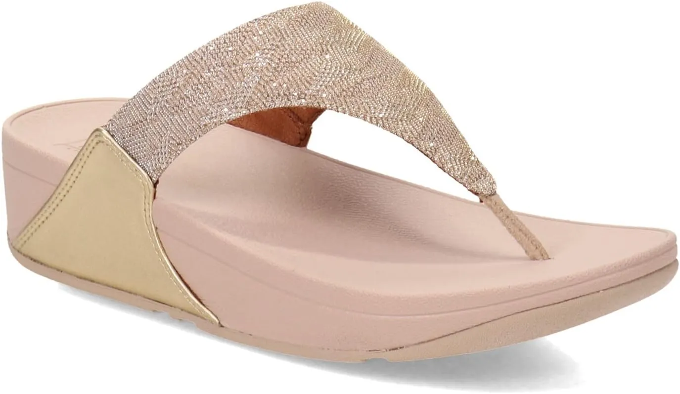 FitFlop Womens ThongLULU Glitz Toe-Post Sandals