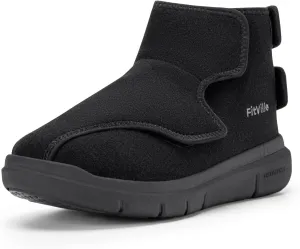 FitVille Diabetic Boots for Women Wide Width Fully Adjustable Straps Winter Boots for Women Wide Width with Warm Fur Lining womens wide snow boots for swollen feet Foot Pain Relief Neuropathy