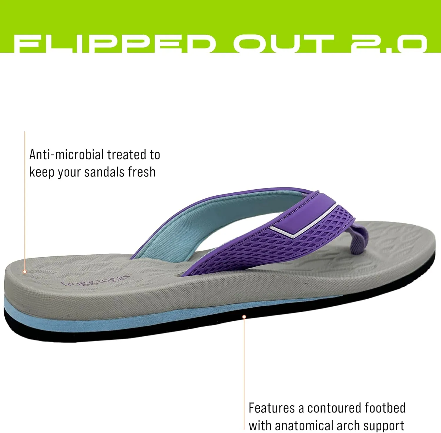 FROGG TOGGS Women's 2.0 Flip Flop Sandals