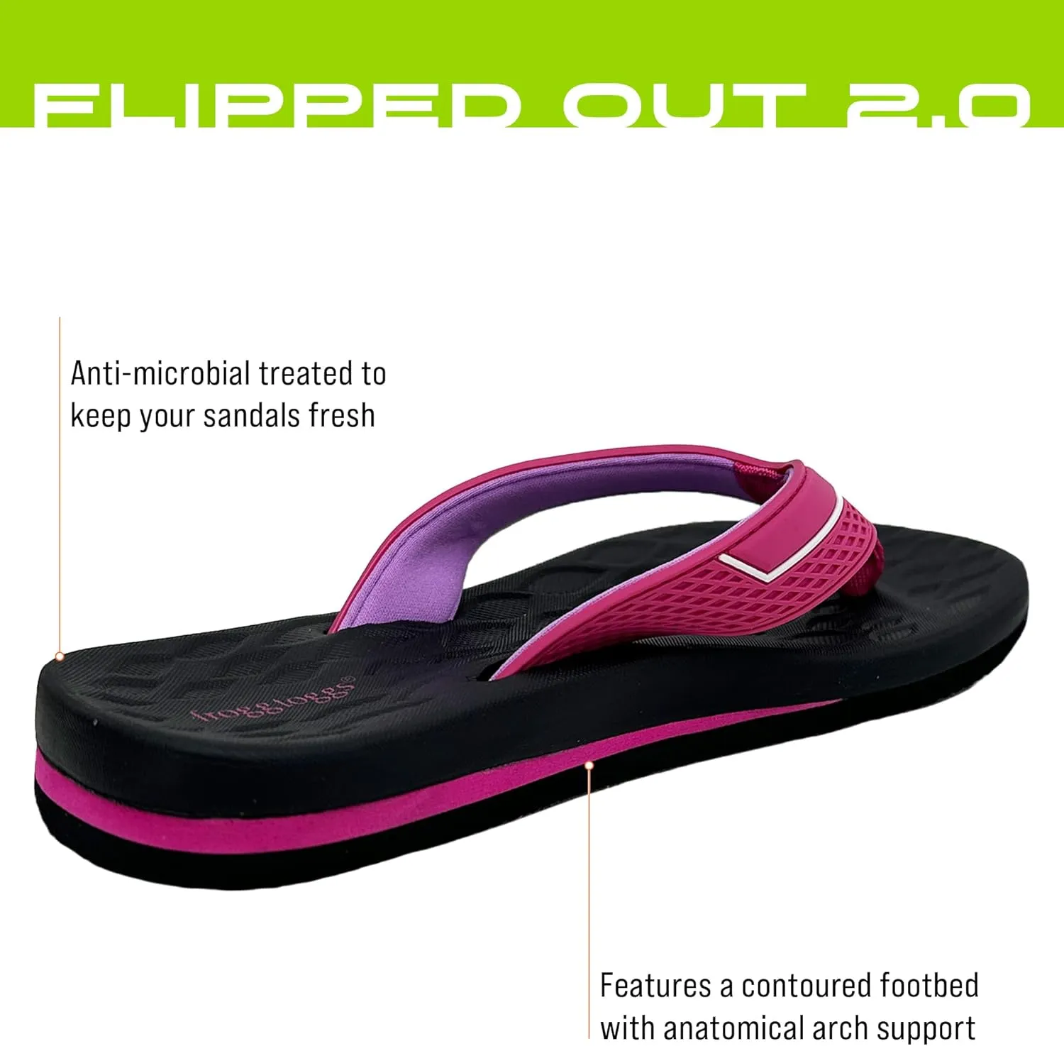 FROGG TOGGS Women's 2.0 Flip Flop Sandals