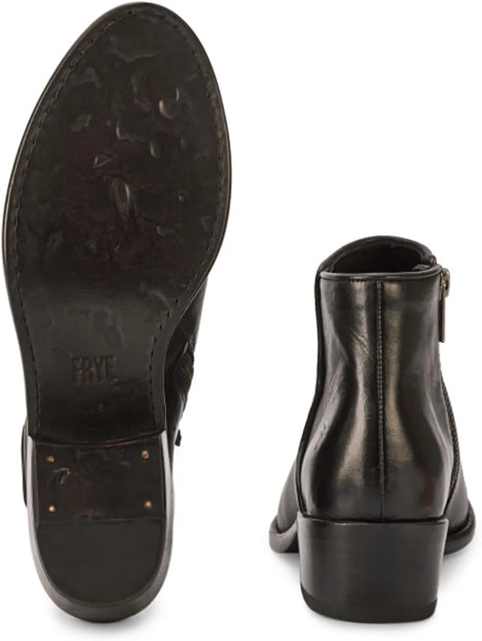 Frye Carson Piping Booties for Women Made from Soft Full-Grain Leather with Signature Western-Inspired Piping Detail and Supple Leather Lining – 4” Shaft Height