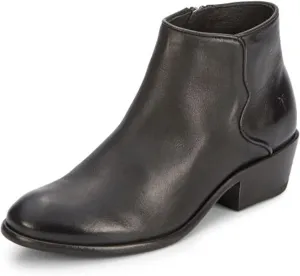 Frye Carson Piping Booties for Women Made from Soft Full-Grain Leather with Signature Western-Inspired Piping Detail and Supple Leather Lining – 4” Shaft Height