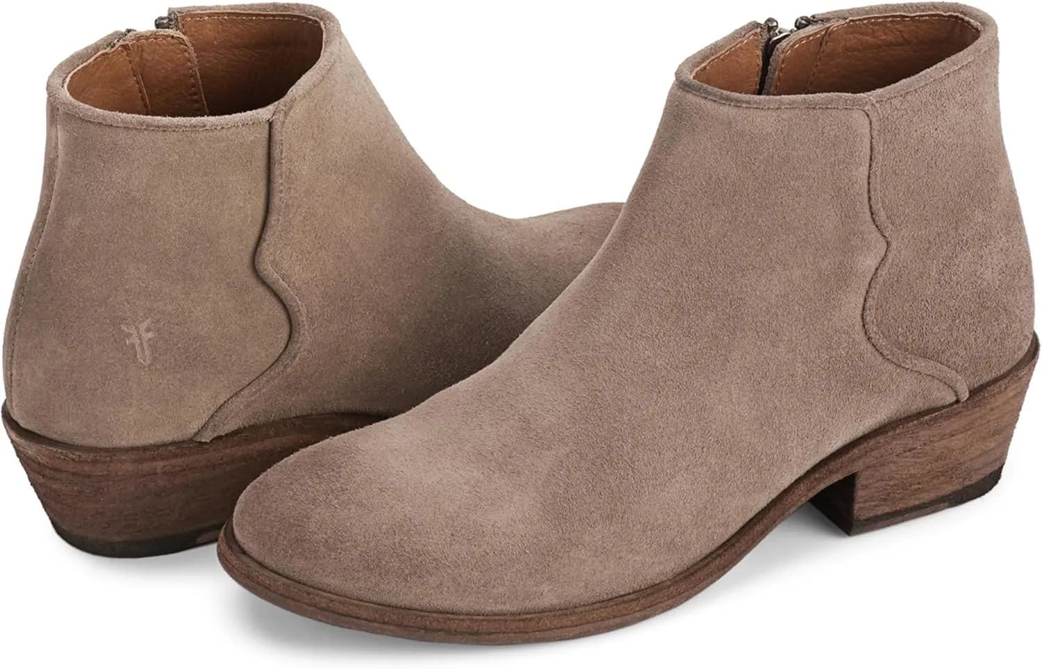 Frye Carson Piping Booties for Women Made from Soft Full-Grain Leather with Signature Western-Inspired Piping Detail and Supple Leather Lining – 4” Shaft Height