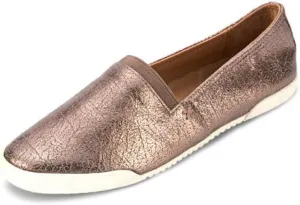 Frye Melanie Slip On Shoes for Women Crafted from Premium Leather with White Rubber Toe Bumpers and Soles, Leather Lining, and Removable Footbeds – 1 ¼” Outsole