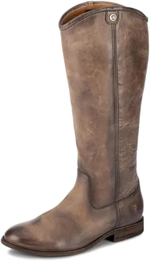 Frye Melissa Button 2 Equestrian-Inspired Tall Boots for Women Made from Hard-Wearing Vintage Leather with Antique Metal Hardware and Leather Outsole – 15 ½” Shaft Height