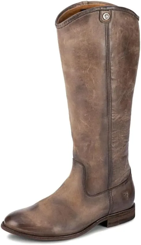 Frye Melissa Button 2 Equestrian-Inspired Tall Boots for Women Made from Hard-Wearing Vintage Leather with Antique Metal Hardware and Leather Outsole – 15 ½” Shaft Height
