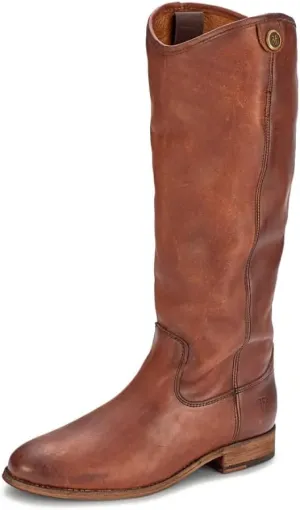 Frye Melissa Button 2 Equestrian-Inspired Tall Boots for Women Made from Hard-Wearing Vintage Leather with Antique Metal Hardware and Leather Outsole – 15 ½” Shaft Height