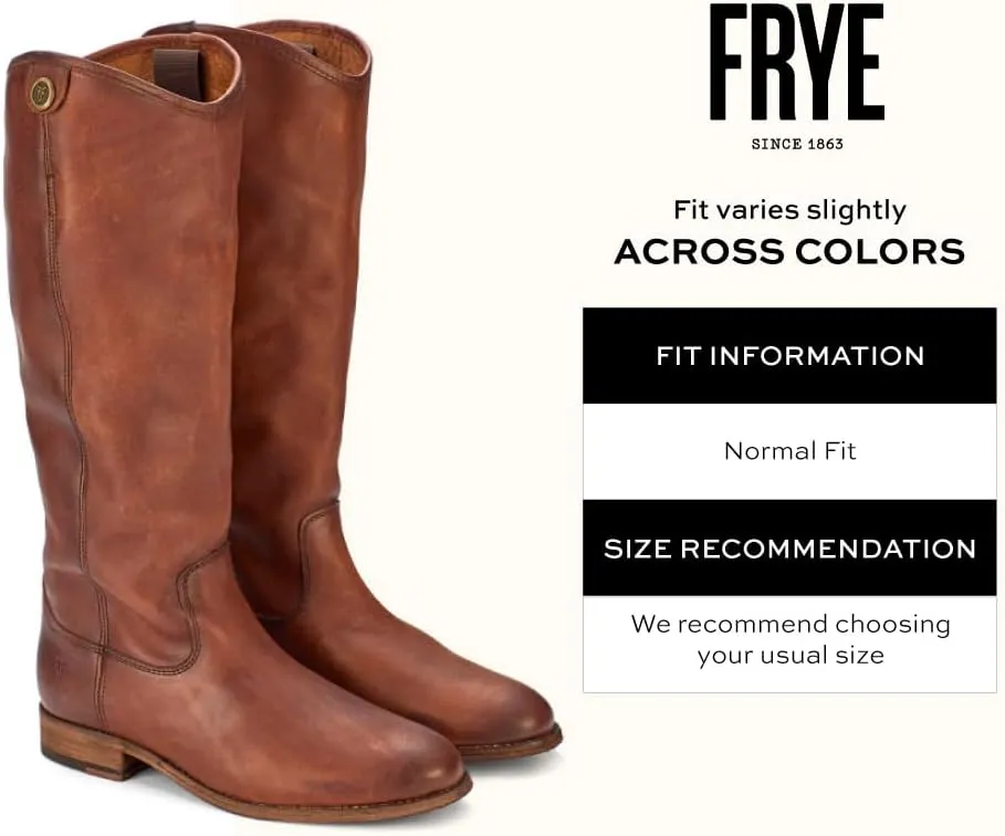 Frye Melissa Button 2 Equestrian-Inspired Tall Boots for Women Made from Hard-Wearing Vintage Leather with Antique Metal Hardware and Leather Outsole – 15 ½” Shaft Height