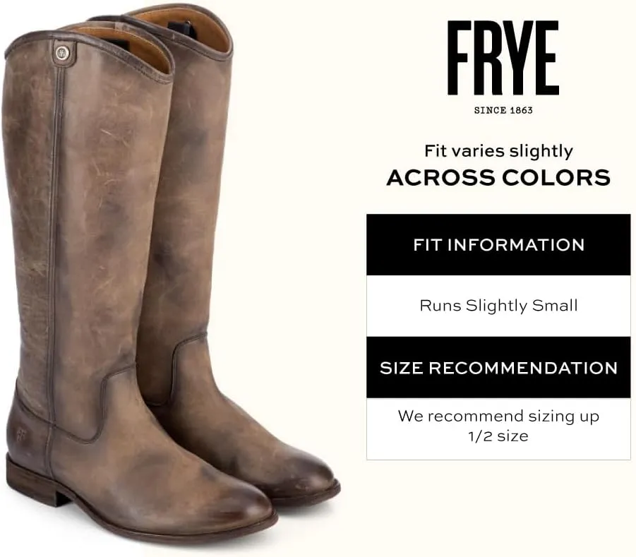Frye Melissa Button 2 Equestrian-Inspired Tall Boots for Women Made from Hard-Wearing Vintage Leather with Antique Metal Hardware and Leather Outsole – 15 ½” Shaft Height