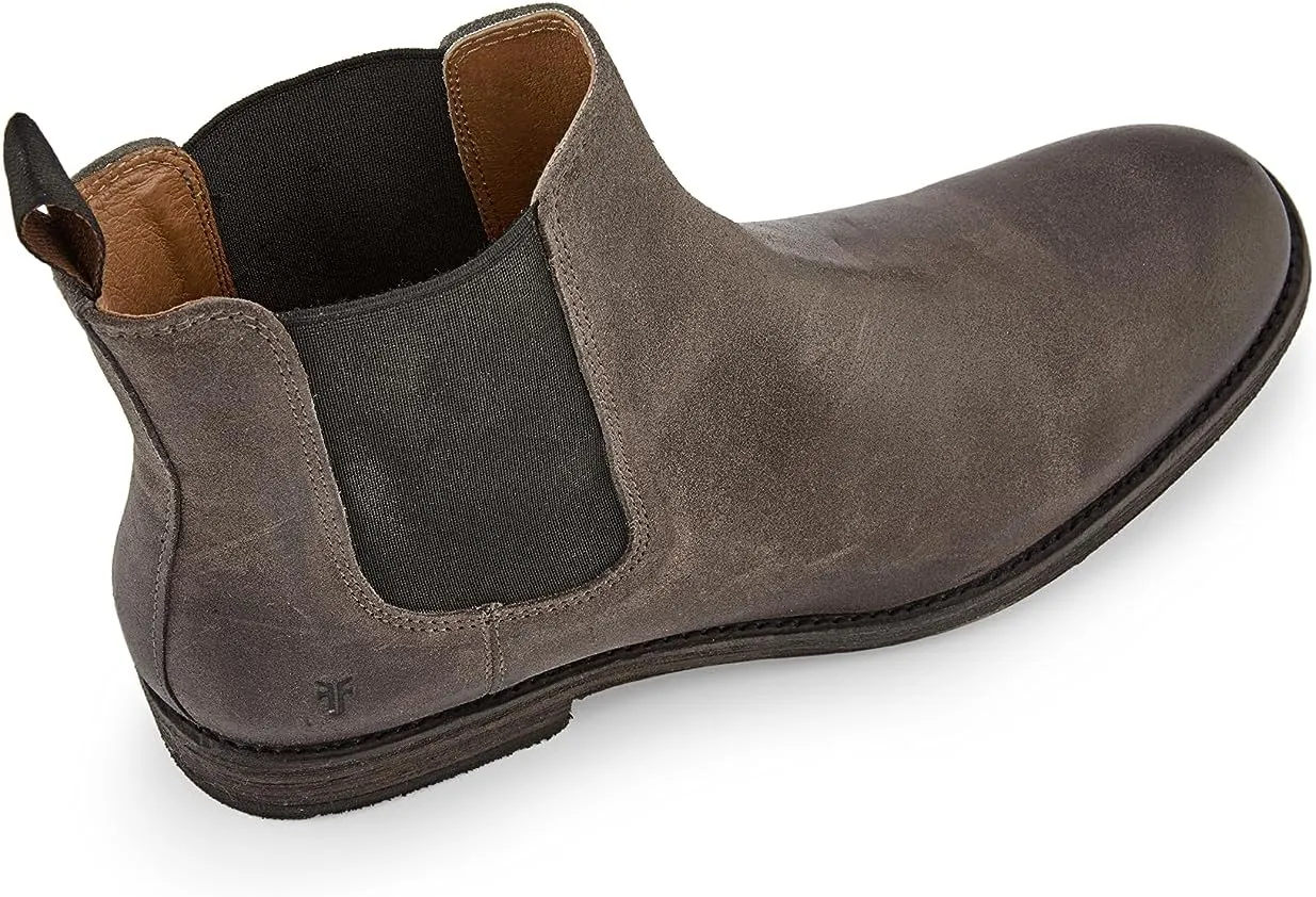 Frye Tyler Chelsea Boots for Men Designed with Flexible Blake Construction and Elasticated Side Panels, Comfort Footbed and Full Leather Lining – 6” Shaft Height