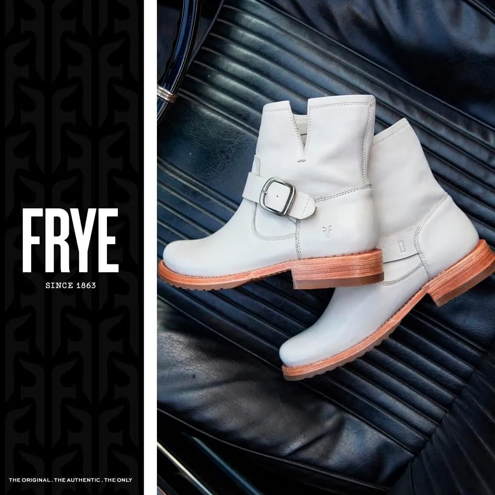 Frye Veronica Booties for Women Made from Full Grain Brush-Off Leather with Antique Metal Hardware and Waterproof, Hand-Stitched Goodyear Welt Construction