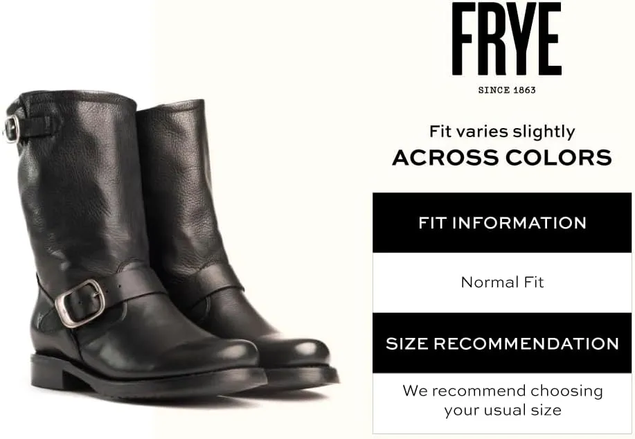 Frye Veronica Short Boots for Women Made from Full-Grain Leather with Antique Metal Hardware, Goodyear Welt Construction, and Rubber Lug Soles – 6 ¾” Shaft Height