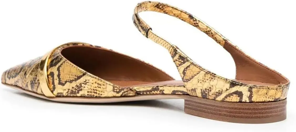 FSJ Women Closed Pointed Toe Flat Sandals with Strap Backless Slip On Cute Slides Ladies Casual Mules Comfortable Low heel Shoes Size 4-16 US