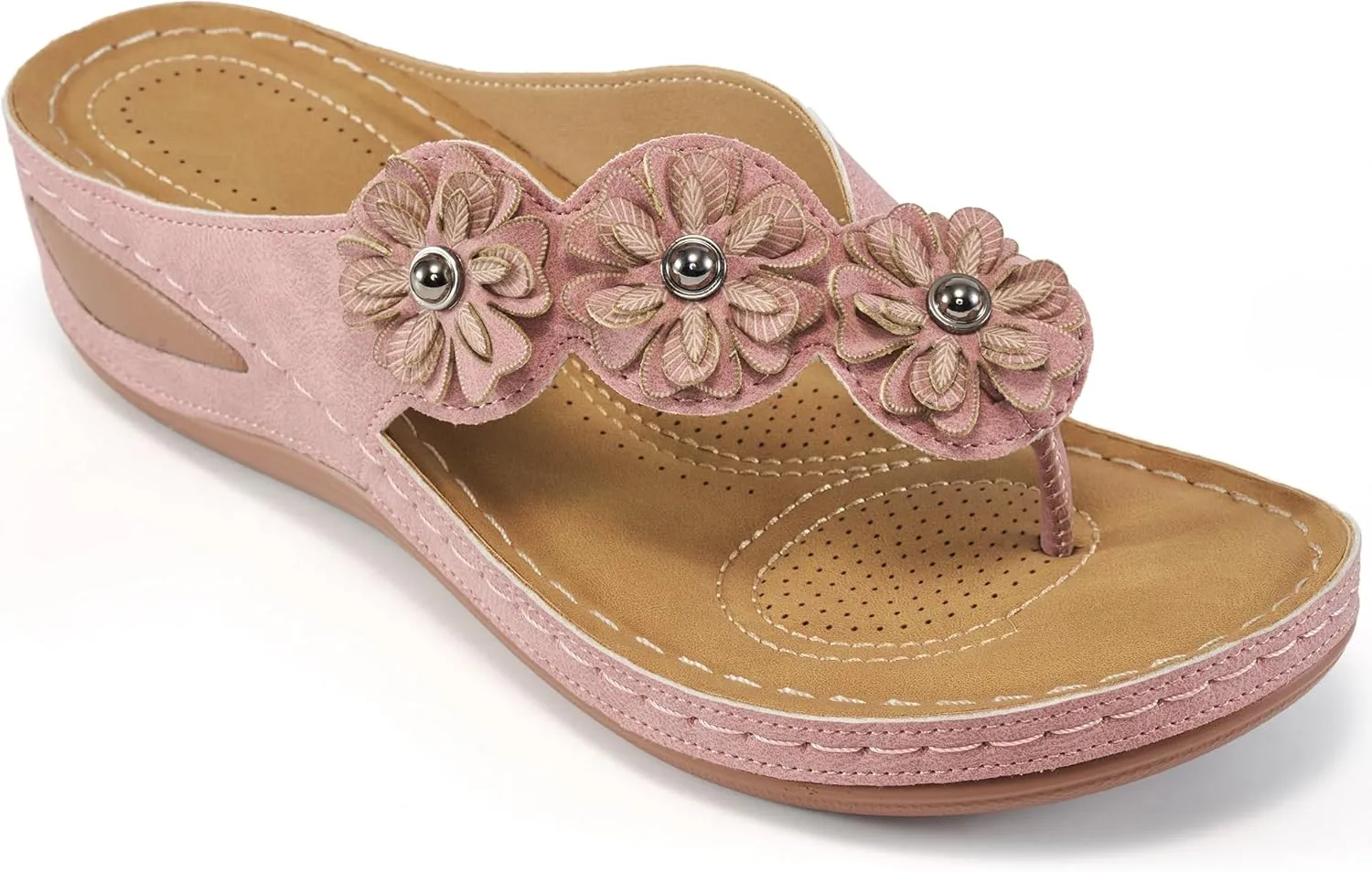 FUDYNMALC Sandals for Women Wedge Shoes: Summer Womens Platform Flip Flops Comfortable Casual Dressy Wedges Sandal