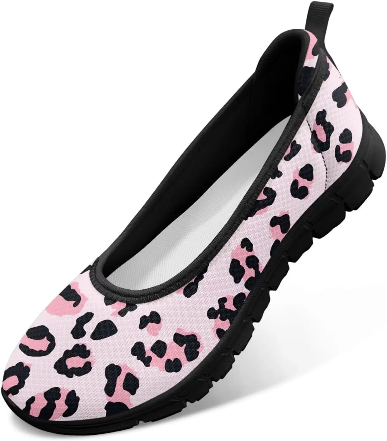 Funny Animal Print Loafers for Women Comfort Lightweight Ballet Flats Shoes Round Toe Classic Outdoor Walking Casual Sneakers