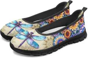 Funny Animal Print Loafers for Women Comfort Lightweight Ballet Flats Shoes Round Toe Classic Outdoor Walking Casual Sneakers