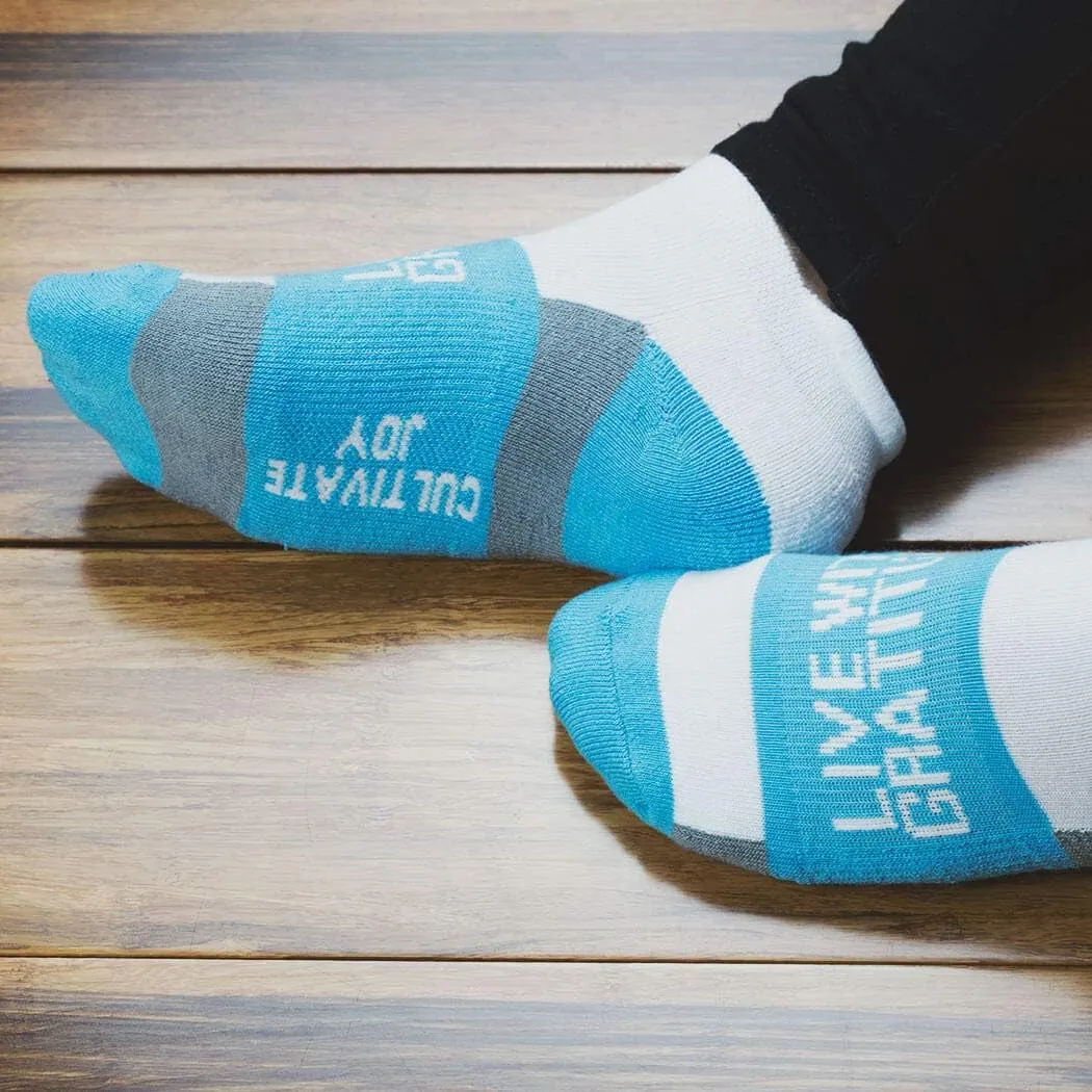 Gone For a Run Inspirational Ankle Socks for Women - Affirmation - Fun Running Socks - Runners Gifts & Motivation