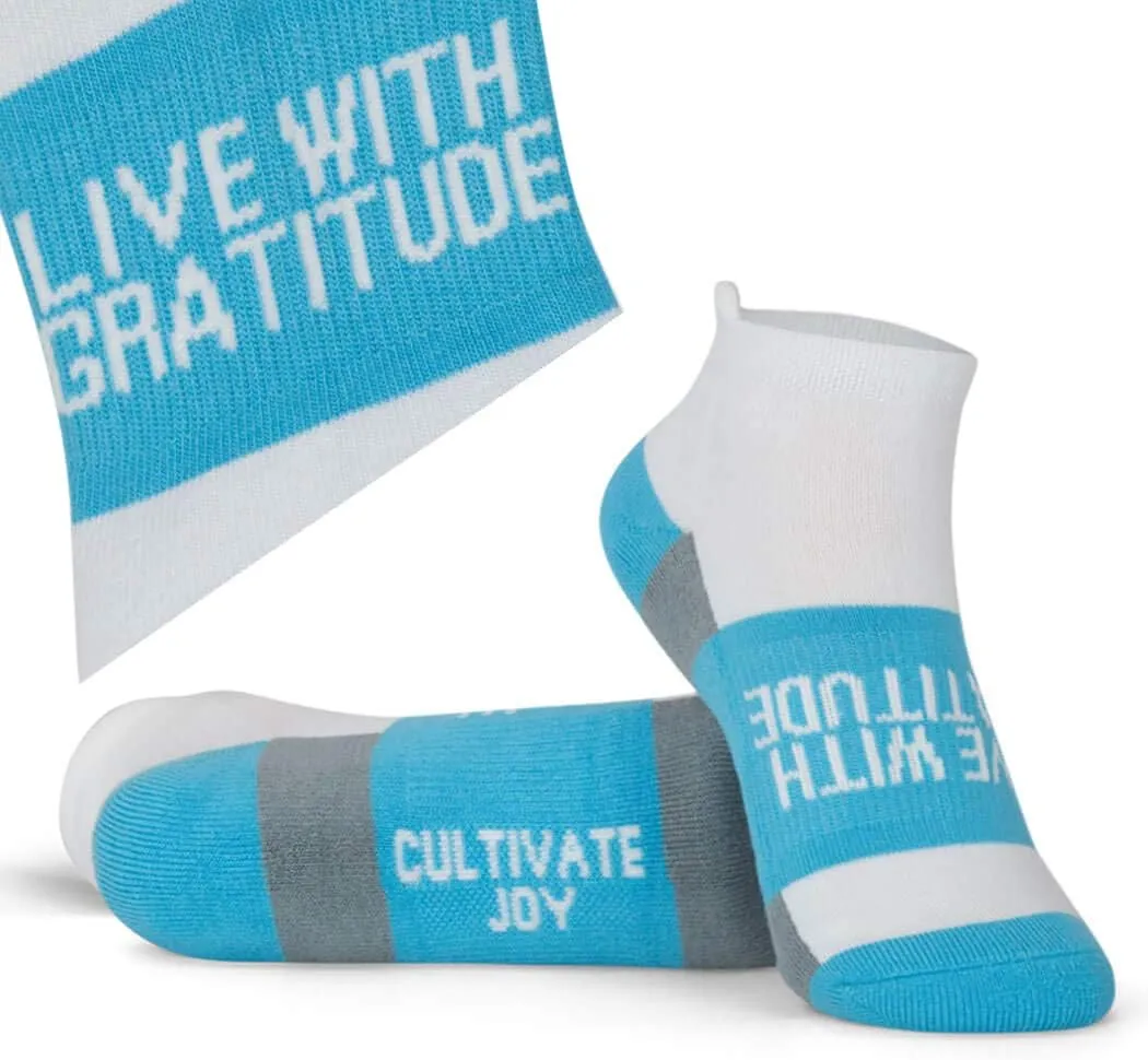 Gone For a Run Inspirational Ankle Socks for Women - Affirmation - Fun Running Socks - Runners Gifts & Motivation