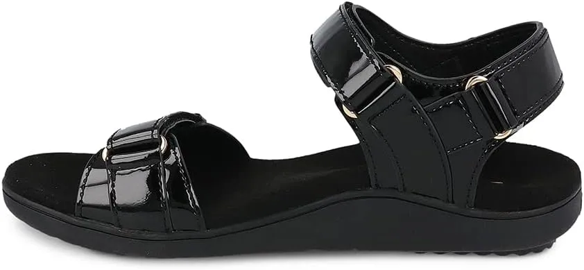 Gravity Defyer Women's GDEFY Hilnor Leather Fashion Slides - VersoShock Proven Performance Orthotic Stress Recovery Outdoor Sandals