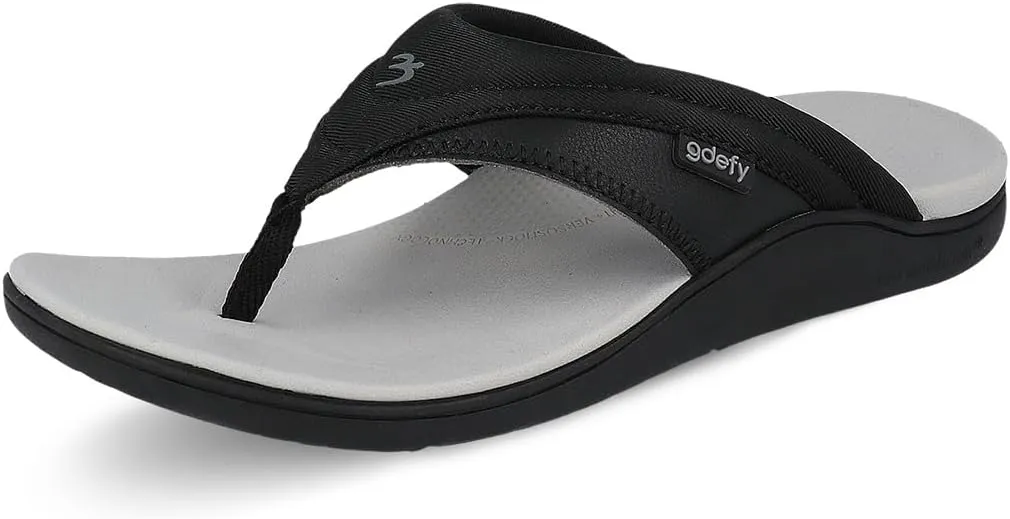 Gravity Defyer Women's GDEFY Kinor | Water Resistant Flip Flops | VersoShock Proven Performance | Orthotic Stress Recovery Outdoor Sandals