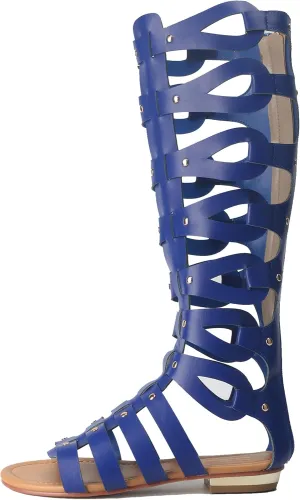Hanfike Knee High Sandals for Women Gladiator Cut Out Summer Roman Boots