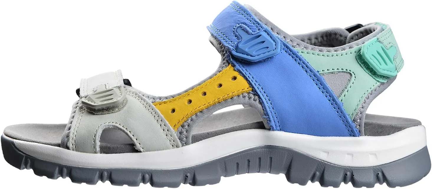 Harssidanzar Women's Leather Sandals Outdoor Sandals Hiking Sandals Casual Walking Sandals Strap Adjustable Beach Sandals For Women SL256US