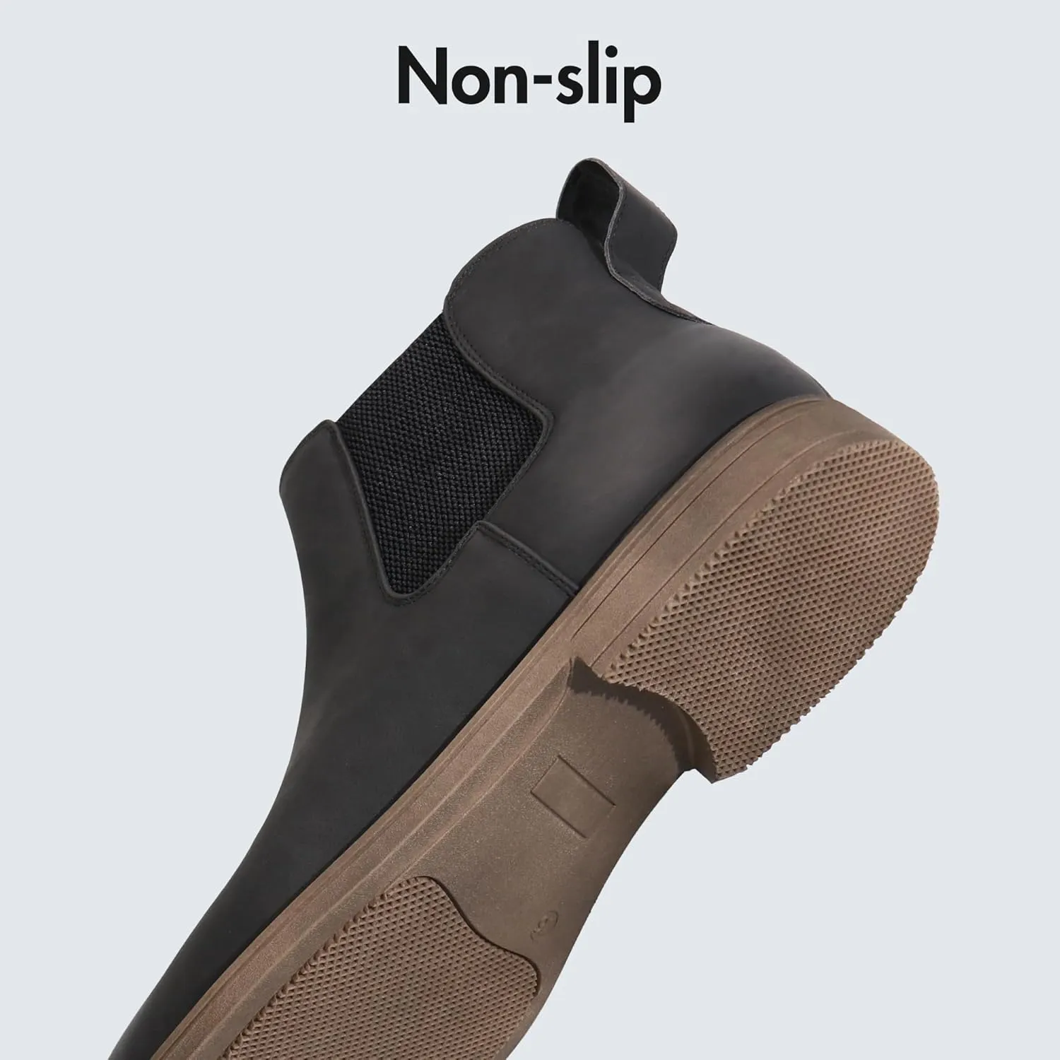Hawkwell Men's Plus Size Chelsea Boots Classic Casual Dress Ankle Boots in Regular and Plus Sizes