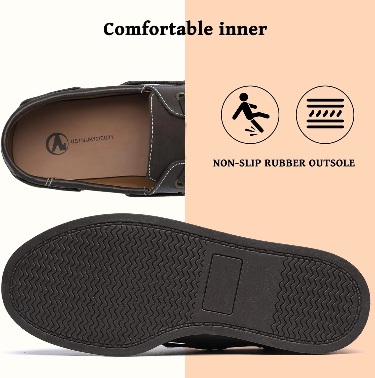 HOMEHOT Boys Dress Shoes Slip on Boys Loafers Causal Lace up (Toddler/Little Kid/Big Kid)