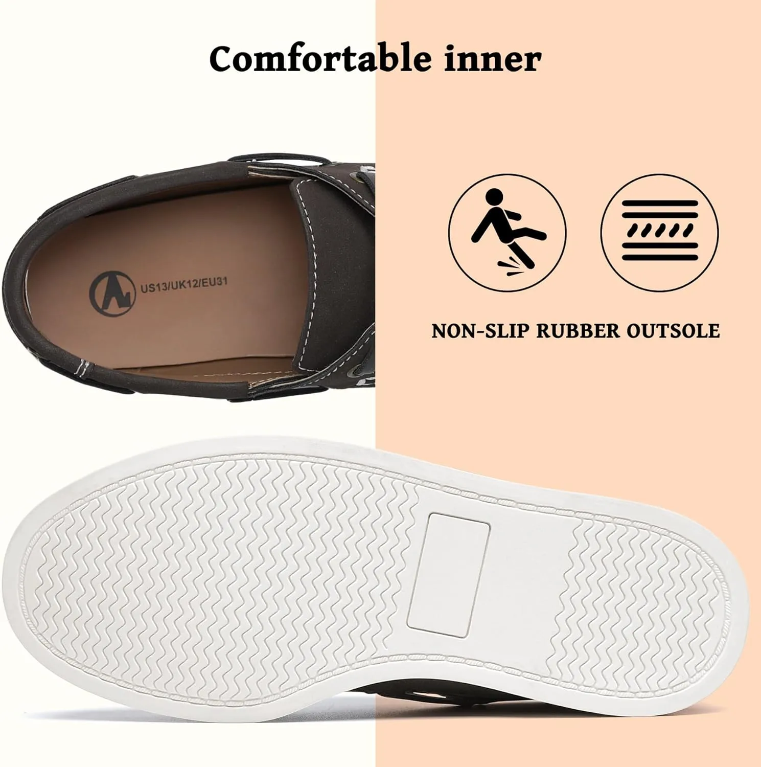 HOMEHOT Boys Slip on Loafers Causal Boys Dress Shoes (Little Kid/Big Kid)