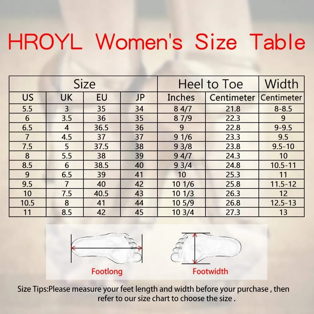 HROYL Women Satin Latin Dance Shoes 1.5inch Low Heel Salsa Practice Performance Ballroom Dancing Shoes XGG
