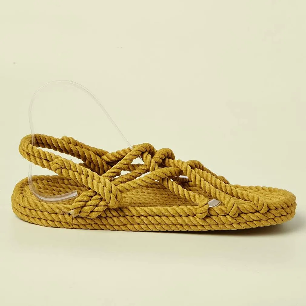 Huntarry Women Lace Up Espadrilles Thong Sandals Casual Comfortable Walking Soft Flats Shoes