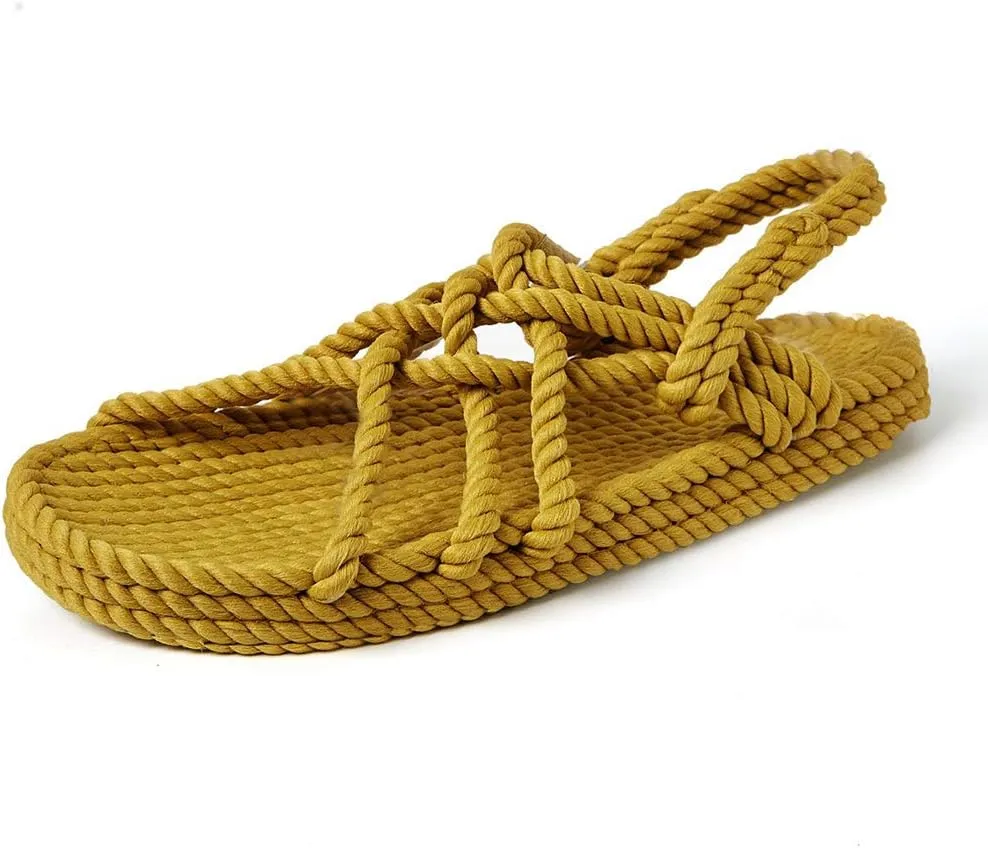 Huntarry Women Lace Up Espadrilles Thong Sandals Casual Comfortable Walking Soft Flats Shoes