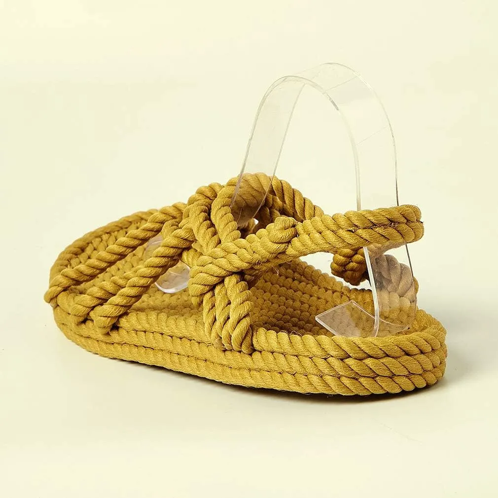 Huntarry Women Lace Up Espadrilles Thong Sandals Casual Comfortable Walking Soft Flats Shoes