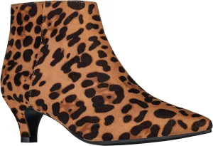 ILLUDE Women's Fashion Ankle Boots Pointed Toe Ankle Booties Low Heel Short Boots