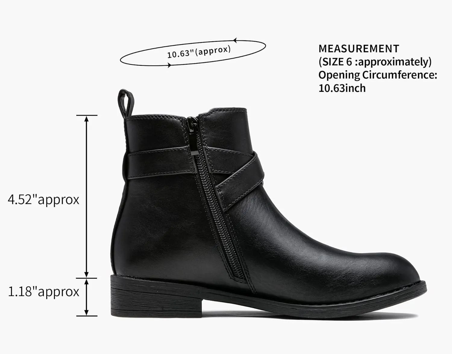 Jeossy Women's 9008 Ankle Boots Zipper Casual Fall Short Booties for Women