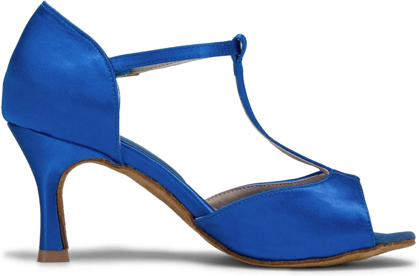 JIAJIA 20511 Women's Satin Sandals Flared Heel Latin Salsa Performance Dance Shoes
