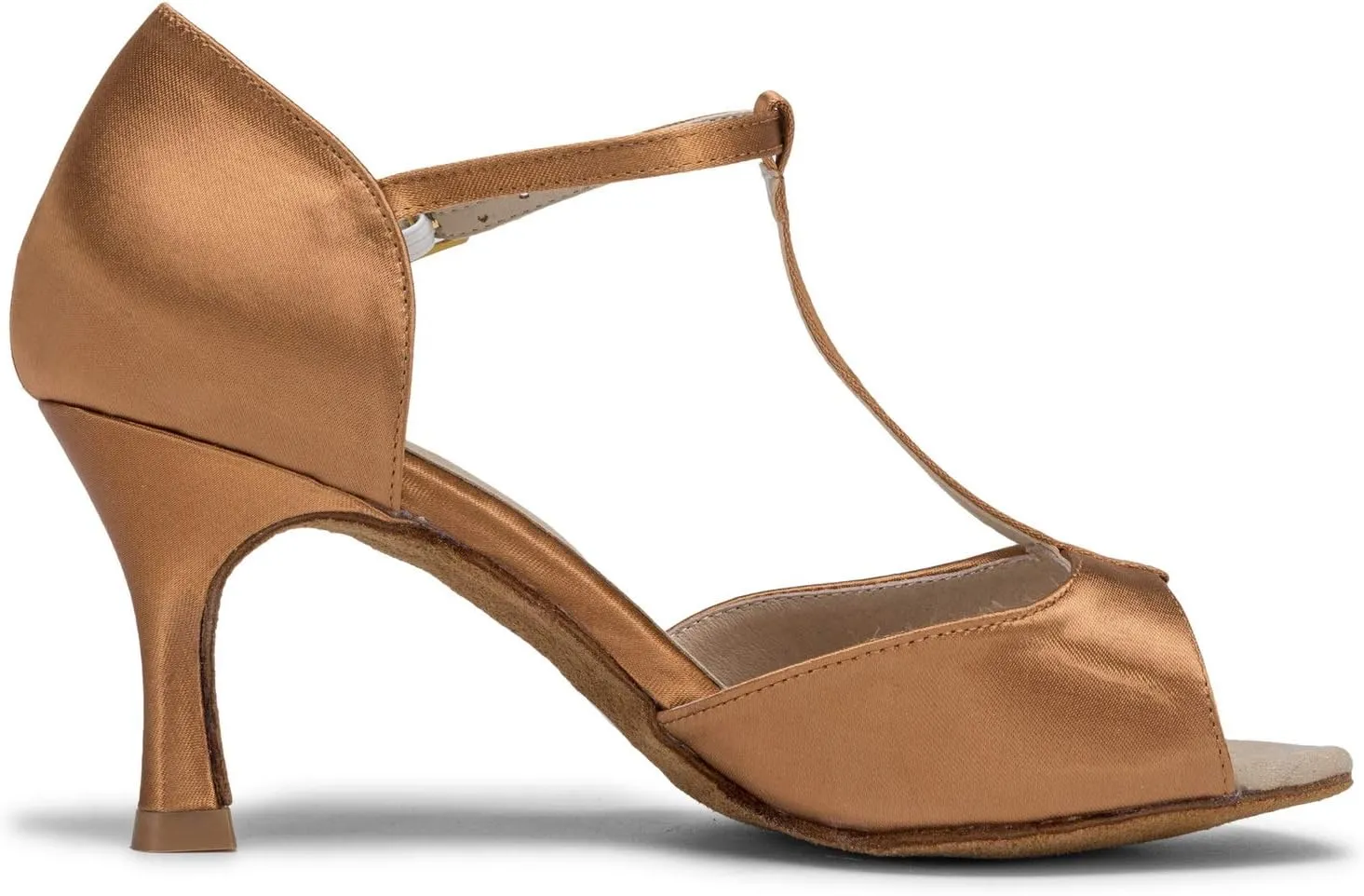 JIAJIA 20511 Women's Satin Sandals Flared Heel Latin Salsa Performance Dance Shoes
