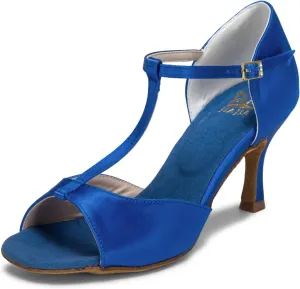 JIAJIA 20511 Women's Satin Sandals Flared Heel Latin Salsa Performance Dance Shoes