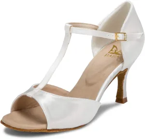 JIAJIA 20511 Women's Satin Sandals Flared Heel Latin Salsa Performance Dance Shoes