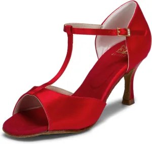 JIAJIA 20511 Women's Satin Sandals Flared Heel Latin Salsa Performance Dance Shoes