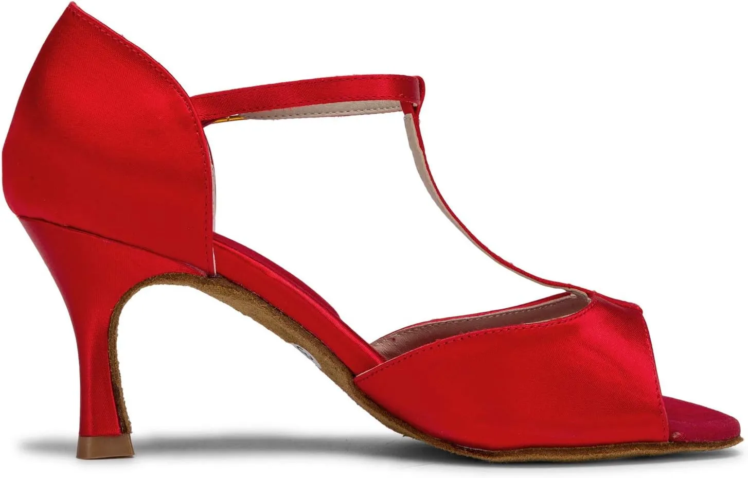 JIAJIA 20511 Women's Satin Sandals Flared Heel Latin Salsa Performance Dance Shoes
