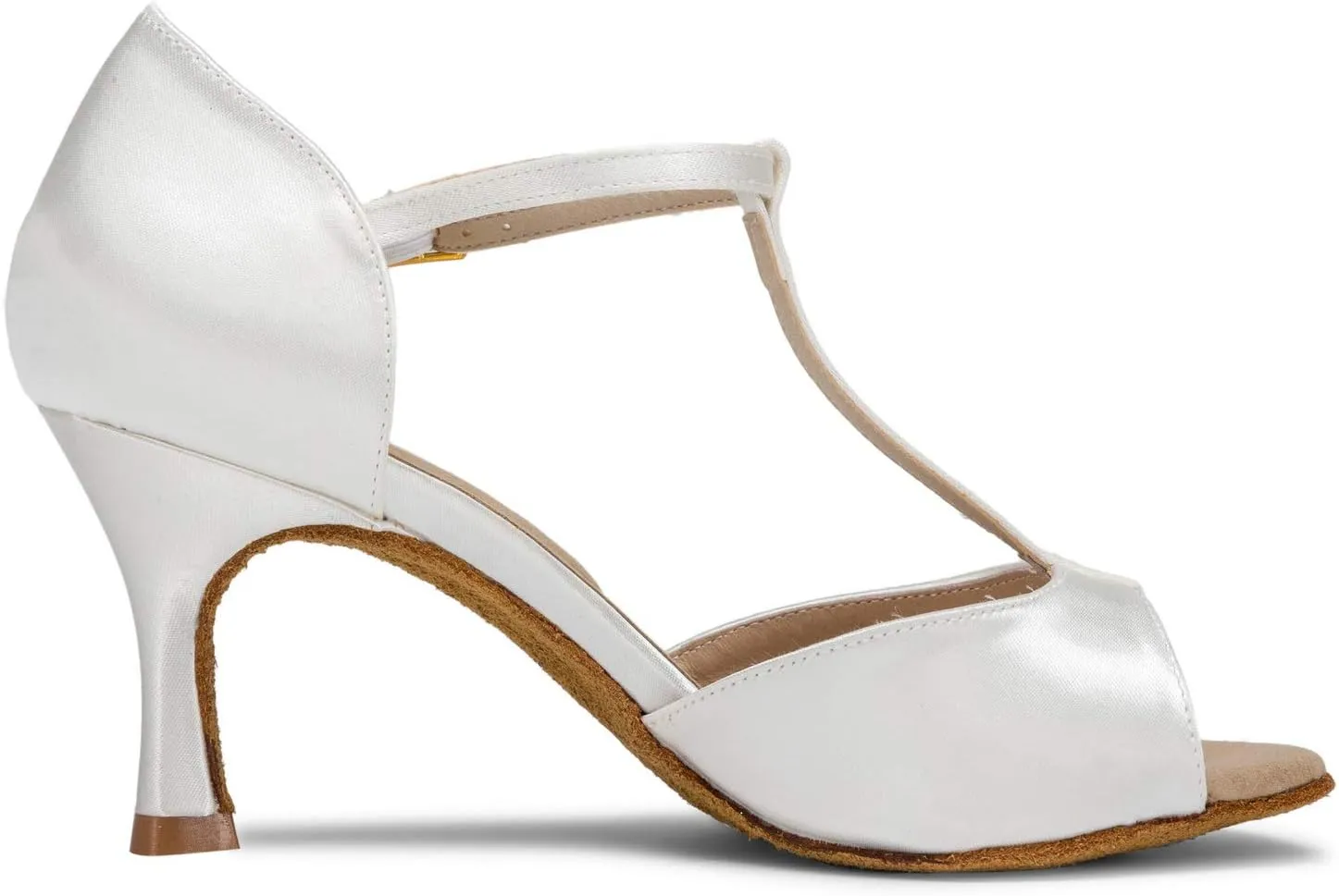 JIAJIA 20511 Women's Satin Sandals Flared Heel Latin Salsa Performance Dance Shoes
